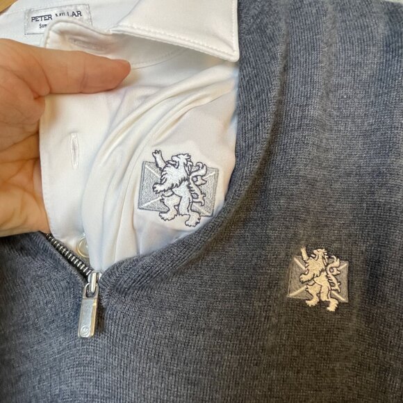 Peter Millar Vest and Polo Mens Summer Comfort and Merino Wool L XL - Picture 4 of 9